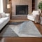 Homeroots 5' X 8' Taupe Beige And Gray Abstract Washable Indoor Outdoor Area Rug 582873 - alternate 2
