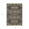 Homeroots 3' X 5' Black Taupe And Beige Moroccan Washable Indoor Outdoor Area Rug 577181 - alternate 2