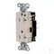 Hubbell Wiring Device-Kellems Straight Blade Receptacle, 5-20R, 20 A, 125V AC, 2 Pole, 3 Wire, Surface Mount, Grounded HBL2182STLA - alternate 2
