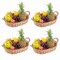 Vintiquewise Seagrass Fruit Bread Basket Tray with Handles, Medium, PK 4 QI003546.M.4 - alternate 1