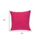 Homeroots 20" Hot Pink Cotton Throw Pillow With Fringe 529314 - alternate 2