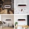 Northwest 50in Wall Mounted Electric Fireplace 10-Color LED Flames Wall Mounted Fireplace Heater 80-WSG02 - alternate 2