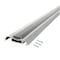 M-D Building Products 3-1/2 in. x 3/4 in. x 36 in. Silver Adjustable Aluminum Low-profile Threshold with Vinyl Seal 08664 - alternate 2