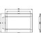 Siemens cover frame for door cutout 137.6 x 70.7 mm WxH accessory for: circuit 3VA9383-0SB10 - alternate 2