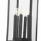 Z-Lite Tiberius 6 Light Outdoor Pier Mounted Fixture, Black/Clear Seedy, 12 In W x 36.5 In H 5017PHXLS-SQPM-BK - alternate 2