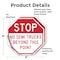 Signmission Stop No Semi Trucks Beyond This Poi, 4 inch X 4 inch, Vinyl Decal, 2PK OC-D-2PACK-4-291 - alternate 2