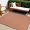 Homeroots 4' X 6' Terracotta Indoor Outdoor Area Rug 522589 - alternate 1