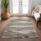 Homeroots 10' X 14' Taupe Beige And Ivory Abstract Washable Indoor Outdoor Area Rug 612556 - alternate 2