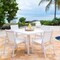 Panama Jack Outdoor Panama Jack Mykonos 5-Piece Square Dining PJO-2401-WHT-5DA-GL - alternate 2