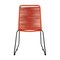 Homeroots Set of Two 23" Tangerine Metal Outdoor Dining Chair, 2PK 490272 - alternate 2