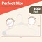 Campior Premium White Clothes Hangers, Slim, Durable, with Shoulder Grooves for Coats and Laundry, 200PK CMPPLH200WH - alternate 2