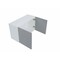Cambridge Radiance 30in W x 12in D x 18in H Ready to Assemble Slab Wall Bridge Kitchen Cabinet in Matte Grey SA-W3018-MG-KIT - alternate 2