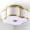 Jonathan Y Quatrefoil 13" Scalloped Shade Metal Classic Glam LED Flush Mount, Brass Gold JYL9507B - alternate 2