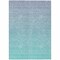 Homeroots 5' X 8' Sky Blue And Teal Blue Ombre Washable Indoor Outdoor Area Rug 588985 - alternate 1