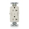 Leviton DPl Dup Rec 20A 125V 2MCtrl Self-Gr LAl 16352-2PT - alternate 1