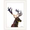 Homeroots Deer in the Forest 1 White Framed Print Wall Art 405096 - alternate 1
