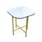 Homeroots 22" White And Gold Ceramic And Metal Square End Table 554651 - alternate 2