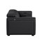 Homeroots 77in Black and Brown Italian Leather Power Reclining Loveseat With Storage 720546 - alternate 2