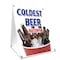 Signmission Coldest Beer In Town, 36 Inch x 24 Inch A-frame Yard Sign, Plastic Sign SBC-2436-Coldest Beer In Town - alternate 1
