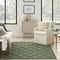 Homeroots 4' X 6' Dark Green And Light Green Trellis Indoor Outdoor Area Rug 545555 - alternate 2