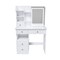 Homeroots 32" White Wood Lighted Mirrored Dresser 691733 - alternate 1
