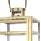 Homeroots Set of Three Clear And Gold Glass And Stainless Steel Tabletop Lantern Candle Holders, 3PK 719759 - alternate 1