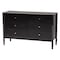 Baxton Studio Lucera Mid-Century Black Twin Size 4-Piece Bobbin Bedroom Set 257-14012-14128-14122-14122-ZORO - alternate 2