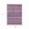 Homeroots 9' X 12' Plum And Lilac Striped Washable Indoor Outdoor Area Rug 615360 - alternate 2