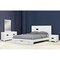 Homeroots Four Piece White Solid Wood Bedroom Set With Mirror 343991 - alternate 2