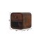 Homeroots 8" Chestnut Solid Wood One Drawer Floating Nightstand 722561 - alternate 3