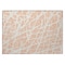 Homeroots 2' X 3' Peach and Ivory Abstract Washable Non Skid Indoor Outdoor Area Rug 559289 - alternate 2