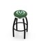 Holland Bar Stool Co 30" Blk Wrinkle Colorado State Swivel Bar Stool, Chrome Ring L8B2C30ColoSt - alternate 1