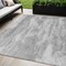 Homeroots 5' X 8' Silver And Gray Abstract Washable Indoor Outdoor Area Rug 610445 - alternate 1