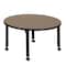 Regency Round Kee Height Adjustable Mobile Classroom Activity Table, 42 in W, 42 in L, Noble Oak TB42RNDNOAPCBK - alternate 2