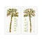 Homeroots Set Of Two Summer Breeze Funky Palm Trees White Framed Wall Art, 2PK 568515 - alternate 1