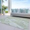 Homeroots 8' X 10' Sage Artichoke Green And Mint Green Geometric Washable Indoor Outdoor Area Rug 589245 - alternate 2