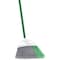 Libman PRECISION ANGLE Series Broom, 13 in Sweep Face, 6 in L Trim, PET Bristle, 53 in L, Steel 205 - alternate 1