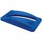 Rubbermaid Commercial Slim Jim(R) 23 gal Recycling Lid, Dome Blue, Resin, 1 Openings 11 1/2 in W/Dia FG270388BLUE - alternate 1