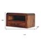 Homeroots 18" Chestnut Solid Wood One Drawer Floating Nightstand 653828 - alternate 2