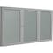 Ghent Message Center 48"H x 96"W, Silver PA34896VX-193 - alternate 1