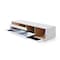 Homeroots 79in White Enclosed Storage TV Stand 473289 - alternate 2