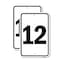 Signmission Sign with Number '12, 18'' X 24'' 2 Signs, Heavy Gauge Aluminum, 2PK A-1824-2PACK-22910 - alternate 1