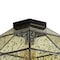 Jonathan Y Evelyn 12.5 in. 1-Light Vintage Farmhouse Iron/Glass LED Flush Mount, Oil Rubbed Bronze JYL9924A - alternate 2