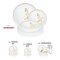 Smarty Had A Party White with Gold Floral Plastic Dinnerware Value Set, 240PK 210WHGVP-CASE - alternate 2