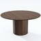 Homeroots 60" Brown Wood Pedestal Base Round Top Dining Table 720957 - alternate 1