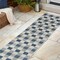Jonathan Y Darcy Traditional Geometric Bold Gingham Navy/Cream 2 ft. x 8 ft. Indoor/Outdoor Runner Rug TSN201C-28 - alternate 2