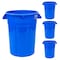 Magnum Tool 32 Gallon Trash Can, High-Vis Blue, Construction Grade, Heavy Duty Plastic, 4PK CMTC-C000-32B04 - alternate 1