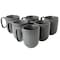 Our Table Landon 6 Piece 15oz Reactive Glaze Coffee Cup Set in Truffle Grey 133140.01 - alternate 1