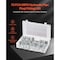 Vevor 72-Piece ORFS O-Ring Plug and Cap Hydraulic Sealing Fittings Kit Sizes 4-16, 72PK ORFS 72PCS-SS - alternate 2