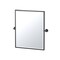 Gatco Glam 25" Framed Rectangle Mirror, Matte Black 4639XFSM - alternate 1